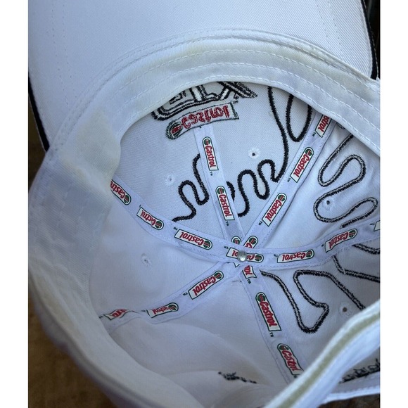 Castrol GTX FRAM Ball Cap White Premium Splatter Hat Adjustable Sludge Happens - Picture 6 of 7